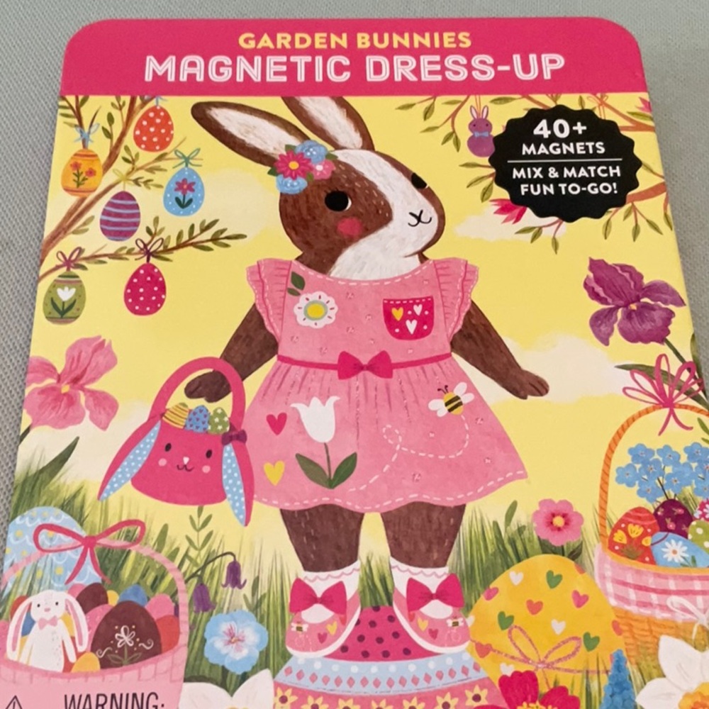 Mudpuppy Garden Bunnies Magnetc Dress-up New